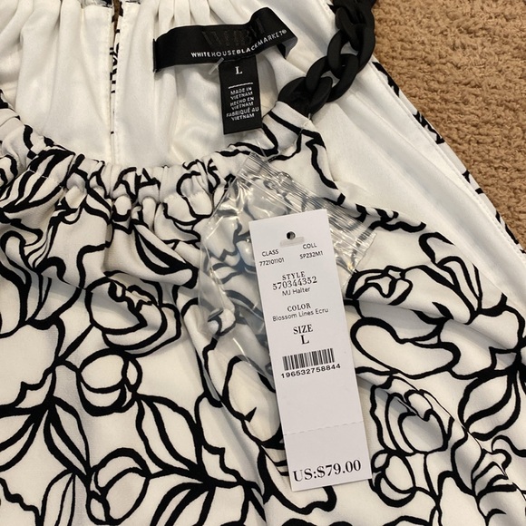 White House Black Market Chain Halter Top - Picture 8 of 9